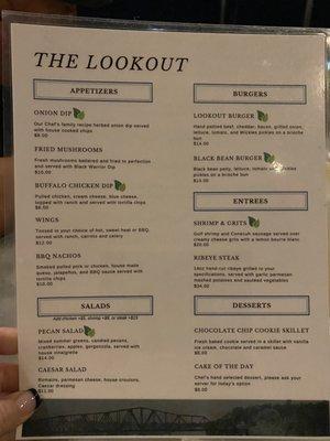 Limited Menu