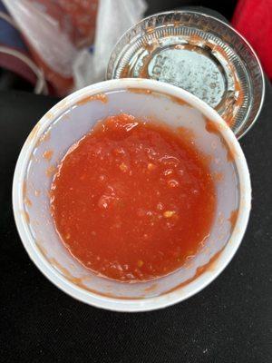 Canned salsa. Nothing was even good at all. All bad