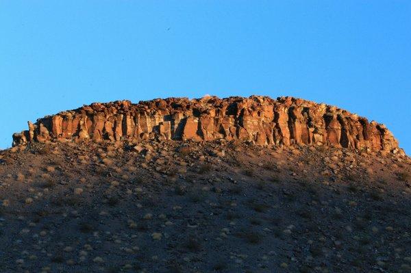 A rock formation past Willow Beach entrance.