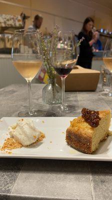 Thursday wine dinner - dessert - olive oil cake