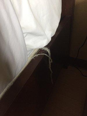 Frayed mattress