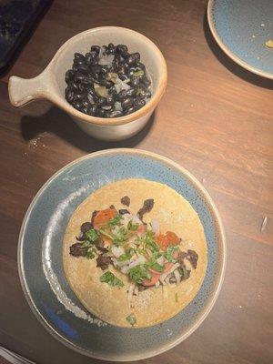 Side Black Beans, Taco - Carne Asada