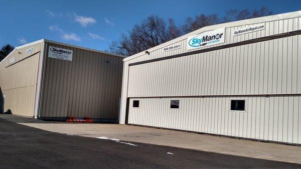 Our two hangars.  One for service and one dedicated to Avionics.