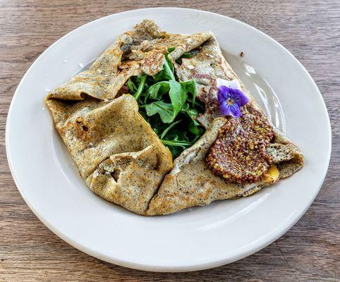 Ham and Arugula Buckwheat Crepe at Bradbury's