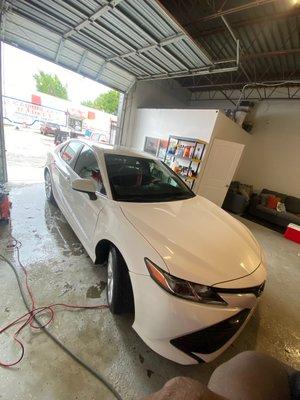 Wash and Wax Toyota Sedan