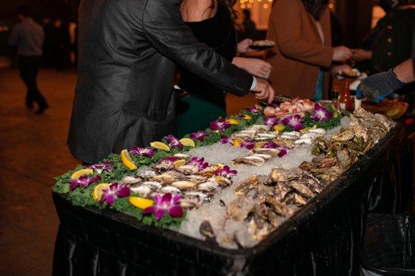 Oyster Bar at our wedding - January 29, 2022