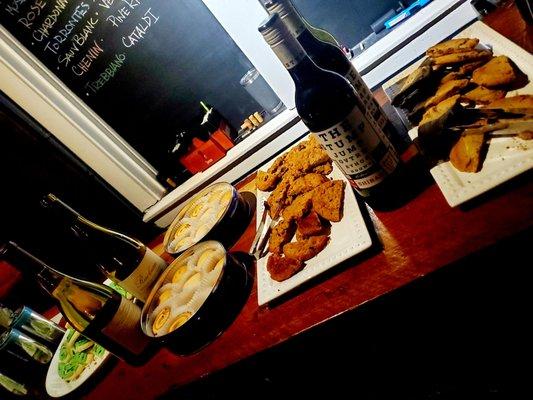 Cookies and wine