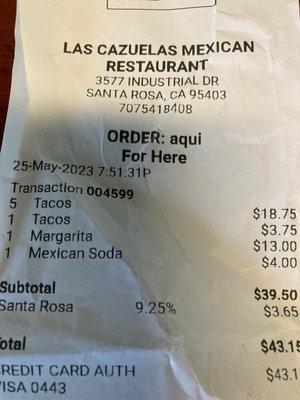 Paid $13 for a margarita but was told afterwards that it wasn't tequila and it was agave wine ? What the hell is that ?