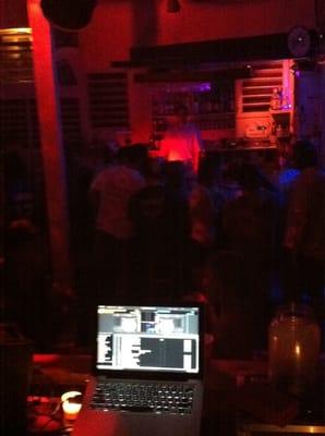 The DJs were playing dub step and house. Something besides top40 and reggae..hurray!