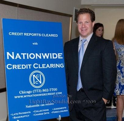 Nationwide Credit President Todd Stern hosting a credit repair seminar in downtown Chicago