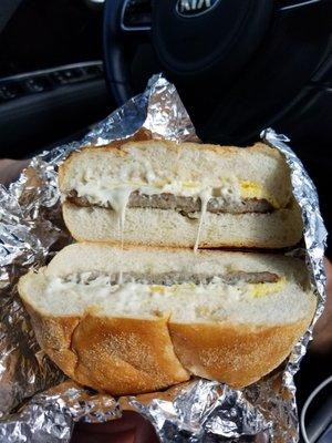 Sausage, egg and cheese