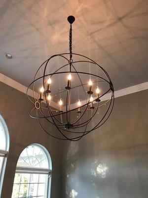 Chandelier Installation