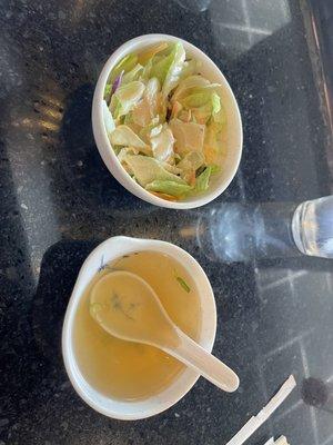 Soup and salad