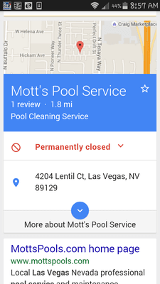 Fact based review. Paid for pool service, they went out of business without prior notice. My pool was ruined!