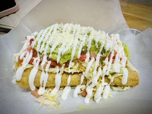 Rolled Potato tacos.