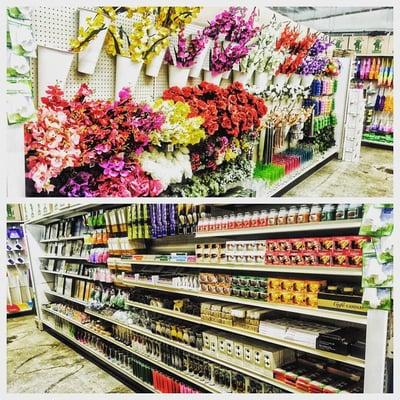 our elegant flower and candle decor section