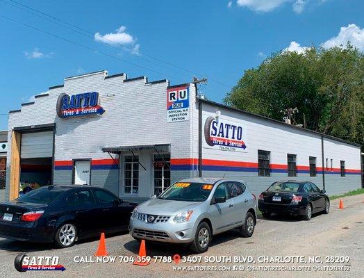 Satto Tires & Service New Location!! 3407 South Boulevard.