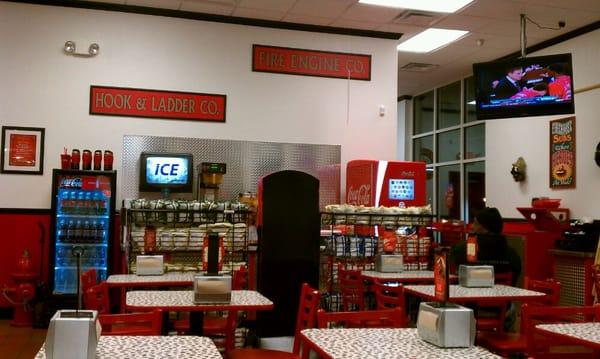 Firehouse Subs dining area.