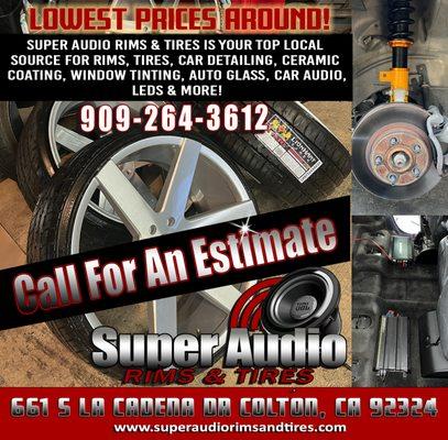 Super Audio Rims and Tires Lowest Prices Around!