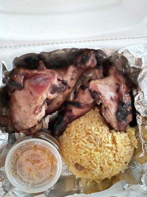 3pc bbq chicken plate