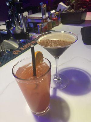 Mai tai and espresso martini