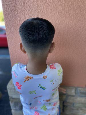 My grandson's haircut