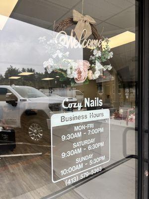 Our business hours, we open 7 days.