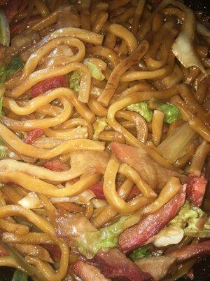 Roast pork lo mein