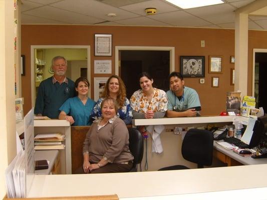 The family here at Peninsula Pet Hospital!