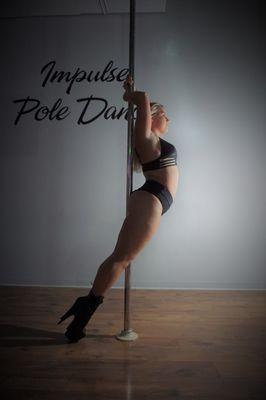 One of our strong & sexy students from our Summer Pole Jam at Impulse Pole Dance.