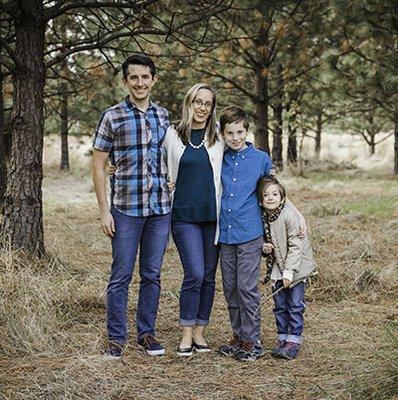 Dr. Forster with his family: Jen, Nick and Lily