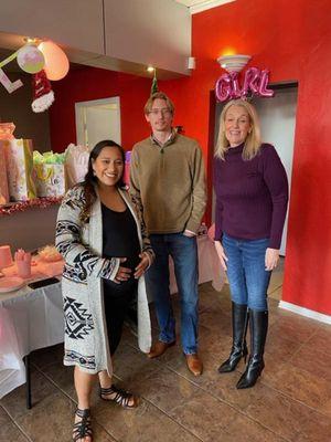 We surprised our office manager, Dani, with a baby shower! Congratulations, Dani, from your Team here at Kendrick Parker Stat...