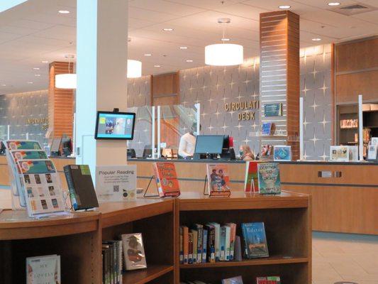 Campus library entrance