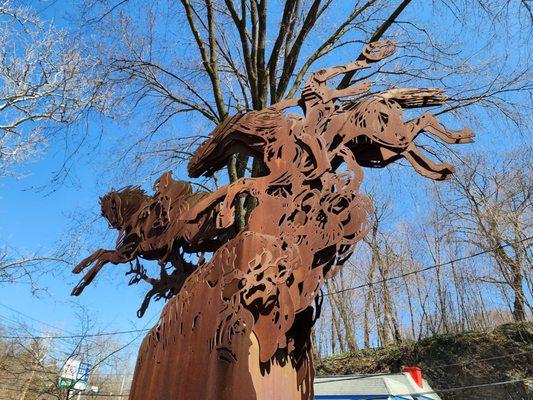 Headless Horseman Sculpture