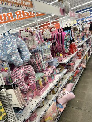 An entire aisle of Hello Kitty products?! SCORE