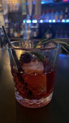 A special for February - Chocolate covered cherry Old Fashioned. Amazing, $12 - worth it!