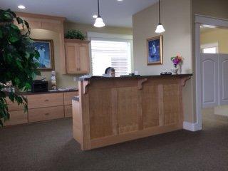 Can you see our friendly receptionist?