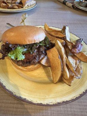 Old Camp Burger and fries.