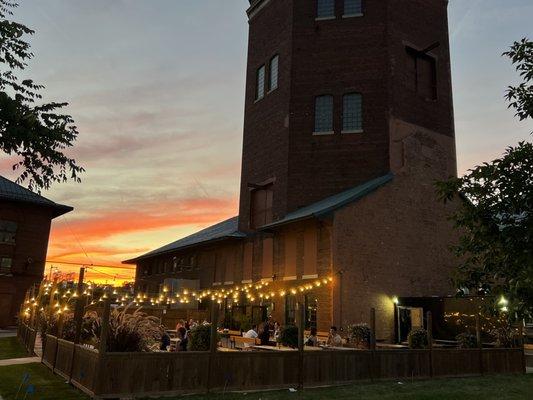 Our Thursday night beer group, enjoying craft brews and an idyllic, historic location.