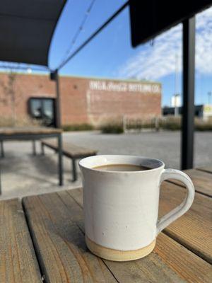 Coffee on the patio