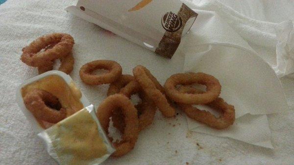 "LARGE" onion ring - ripoff.