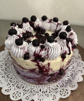 Blueberry Cheesecake Ice Cream Cake