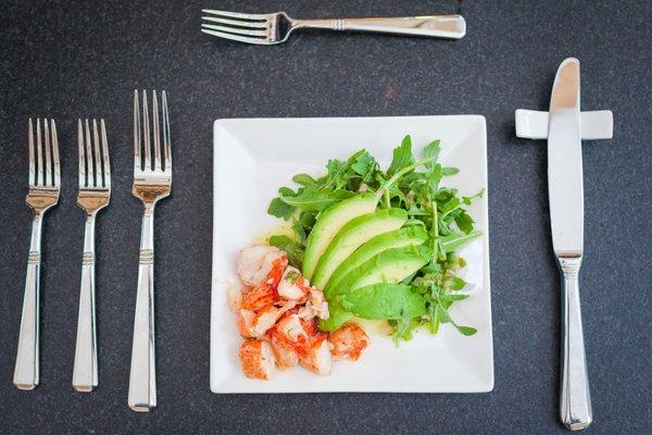 Maine Lobster and Avocado Arugula Salad