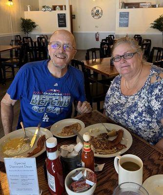 Breakfast date.