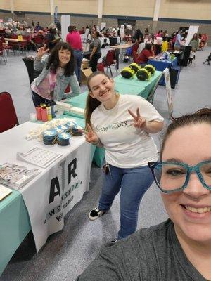 Beth, Morgan and Valery at AR Workshop Columbia