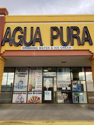 We are located inside Agua Pura