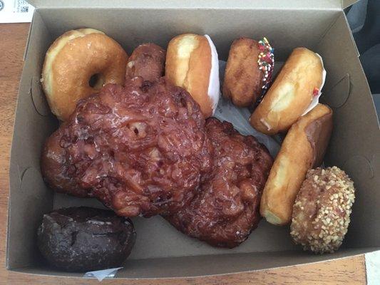 The fritters were huge. I should have taken the photos before we had the other donuts.