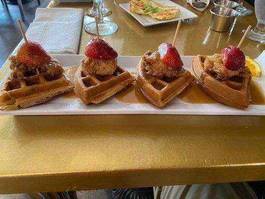 Chicken and waffles