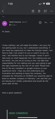 The apology I received.