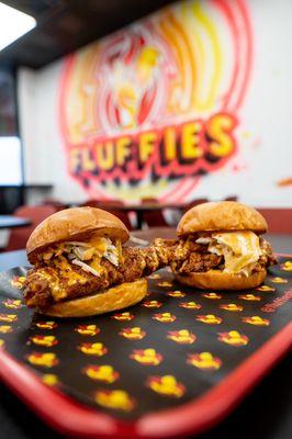 Fluffies Hot Chicken & Frankie Rolls